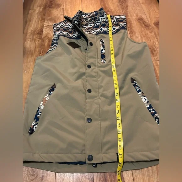 SAga Tan Abstract Patterned Vest - Picture 7 of 11